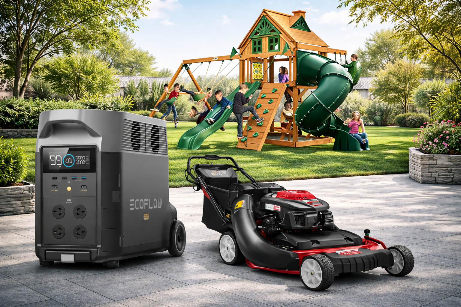 Fashodre LLC — Power stations, mowers, and outdoor play structures for U.S. homes
