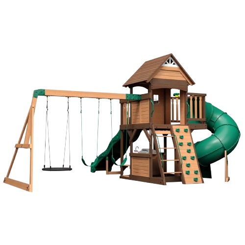 Backyard Discovery Cedar Cove Wooden Swing Set