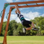 Backyard Discovery Skyfort II Wooden Swing Set with Wave Slide - Image 6