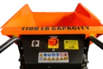 Detail K2 Big Dump 1100 lb Electric Power Dump Cart OPD811 - Image 5