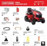 Craftsman T2200K 42-inch 20 HP Hydrostatic Gas Riding Lawn Mower - Image 8