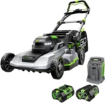 EGO POWER+ 21-Inch 56V Self-Propelled Electric Lawn Mower with Touch Drive, 4.0Ah & 6.0Ah Batteries, and Charger