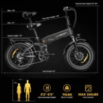 Jasion X-Hunter Folding Fat Tire Electric Bike with Full Suspension - Image 2