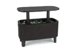 Keter Bevy Bar 2-in-1 Pop-Up Outdoor Cocktail Table & 15.85 Gallon Cooler, Anthracite Grey - Image 7