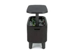 Keter Bevy Bar 2-in-1 Pop-Up Outdoor Cocktail Table & 15.85 Gallon Cooler, Anthracite Grey - Image 8