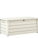 Keter Brightwood 120 Gallon Outdoor Storage Deck Box - White