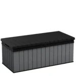 Keter Darwin 100 Gallon Outdoor Storage Box with Evotech+ Composite, Gray