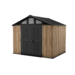 Keter Stronghold Resin Storage Shed, Graphite, 10×8 Feet