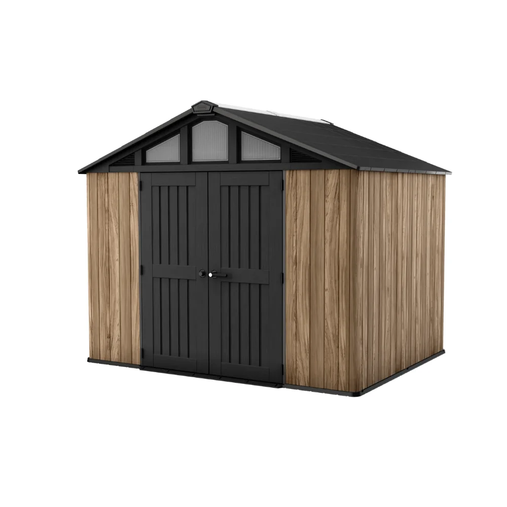 fashodre-llc-fashodre-llc-keter-stronghold-resin-storage-shed-graphite-10-8-feet-01-20260725084029-1861d884.webp Keter Stronghold Resin Storage Shed, Graphite, 10×8 Feet - Image 1
