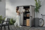 Keter Vertical Storage Shed Storm Grey - Image 2