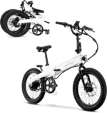 Lectric XP Lite 2.0 Long-Range Foldable Electric Commuter Bike, Arctic White