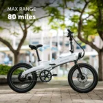 Lectric XP Lite 2.0 Long-Range Foldable Electric Commuter Bike, Arctic White - Image 6