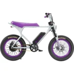 Macfox X1S x Bs.zay Special Edition Electric Bike - Retro Moped Style Fat-Tire E-Bike - Image 5
