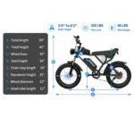 Ridstar Electric Bike for Adults 1500w 33mph,48v 20ah Electric Bicycle,20" Fat Tire,7-Speed Mountain Bike Ul2849 - Image 2