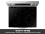 Samsung 6.3 Cu. Ft. Smart Freestanding Electric Range NE63A6311SS - Image 5