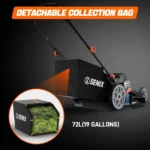 SENIX LSSG-H2 22-Inch Self-Propelled Gas Lawn Mower with 163cc 4-Cycle Briggs & Stratton Engine - Image 2
