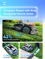 Sunseeker V3 Robotic Lawn Mower with AI Vision and Wireless Smart Navigation - Image 5