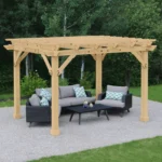 Yardistry 10×12 ft Cedar Meridian Pergola - Image 2