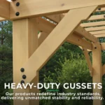 Yardistry 10×12 ft Cedar Meridian Pergola - Image 7