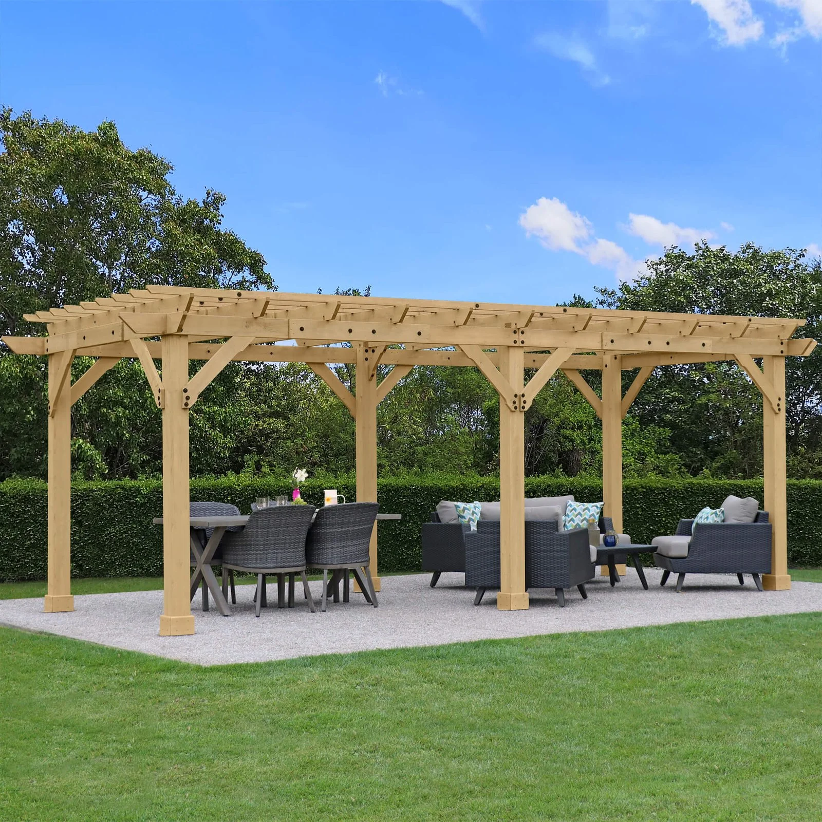 fashodre-llc-fashodre-llc-yardistry-meridian-pergola-natural-cedar-10-ft-22-ft-01-20260725084606-fa4ae901.webp Yardistry Meridian Pergola Natural Cedar 10 ft×22 ft - Image 1