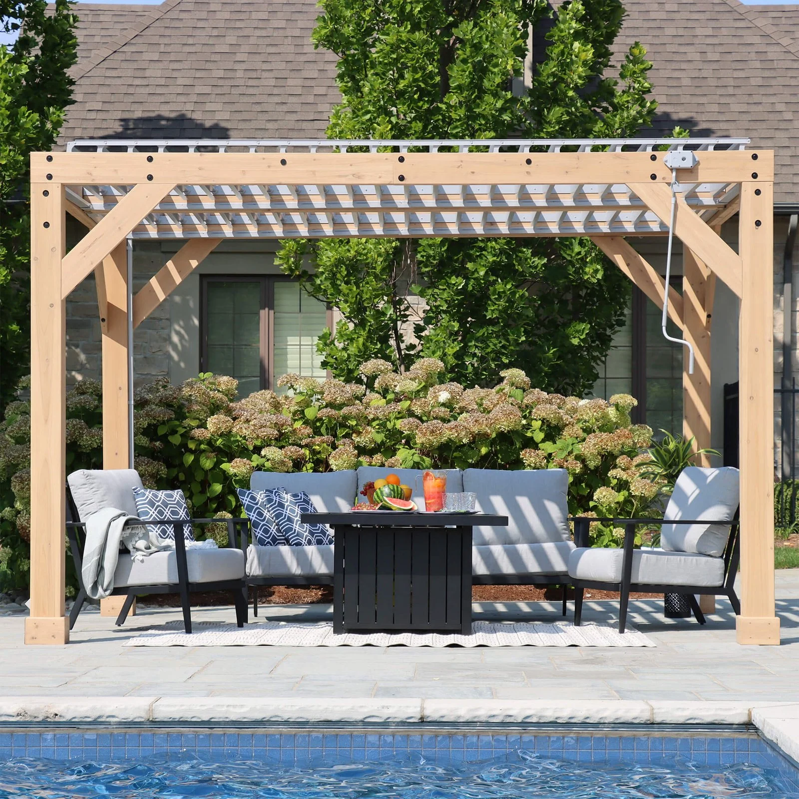fashodre-llc-fashodre-llc-yardistry-structures-10-12-ft-cedar-wood-louvered-pergola-natura-01-20260725084607-edfa7dd3.webp Yardistry Structures 10×12 Ft Cedar Wood Louvered Pergola, Natural Cedar - Image 1