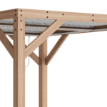 Yardistry Structures 13×11 ft Cedar Louvered Roof Pergola - Image 7