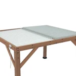 Yardistry Structures 13×11 ft Cedar Louvered Roof Pergola - Image 10