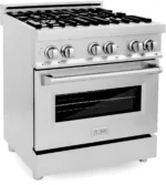 ZLINE 30-Inch Legacy Dual Fuel Range with Gas Cooktop & Electric Convection Oven, Stainless Steel (RA30)